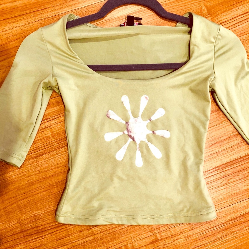 dELiA*s Dolls Kill Green Slinky Top